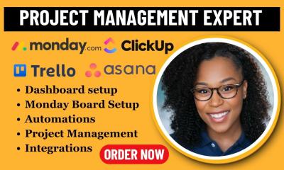 I Will Setup Automation & Integration on Monday.com, Trello, Asana, Monday CRM, ClickUp