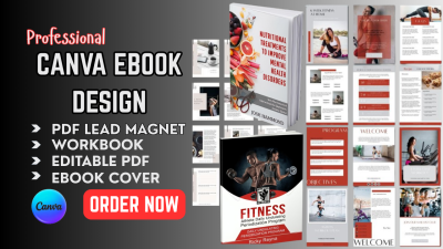 I will design professional PDF workbook, ebook, and lead magnet in Canva