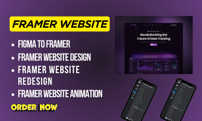 I will design Framer website, develop Framer website, Figma to Framer website, Framer