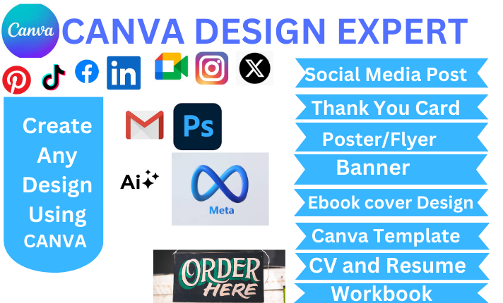 I Will Do Canva Design for Award Certificates, Thank You Cards, Social Media, eBook