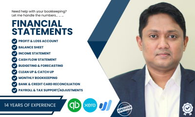 I Will Provide Expert Bookkeeping and Accounting Services Using QuickBooks Online & Xero