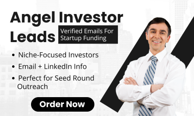 I will build a list of verified angel investors for your startup