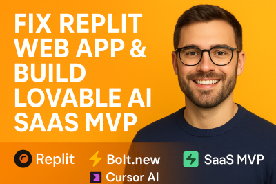 I will create custom lovable app Replit web app Lovable AI website Replit v0 Bolt new