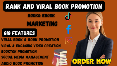 I will promote your book with viral BookTok marketing on TikTok BookTok Book Marketing