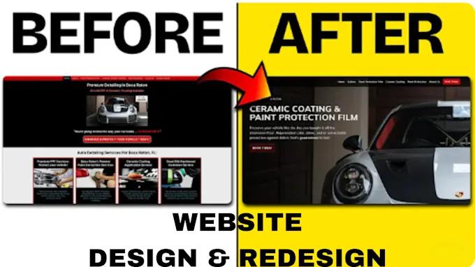 I will design or redesign your website using OnePage.io, Site123, Wix, or any builder