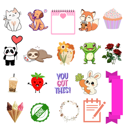 I Will Make Minimalist Planner Stickers for Goodnotes