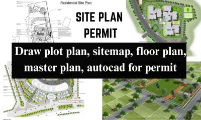 I Will Draw Site Plan, Plot Plan, Sitemap, Floor Plan, Master Plan, AutoCAD for Permit