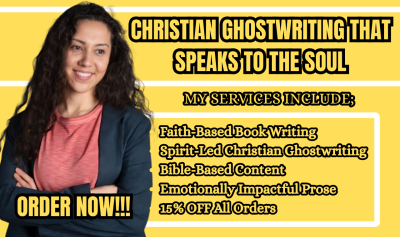 I Will Ghostwrite Your Christian or Faith-Based Book with Heart