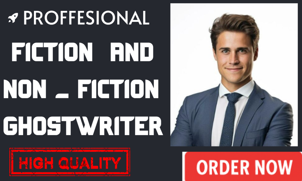 I Will Ghostwrite Fiction, Nonfiction, and Children Books with Originality