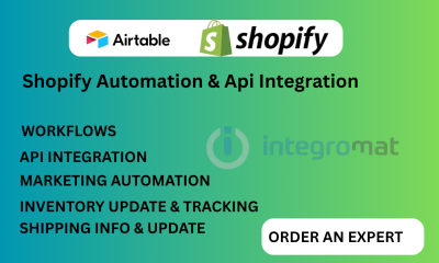I will automate your ecommerce business, with Shopify Airtable