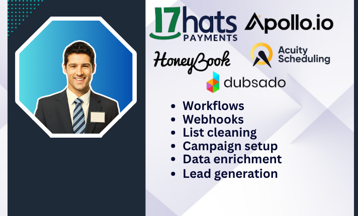 I Will Setup HoneyBook, Dubsado CRM Automation Workflow, 17Hats, Acuity Scheduling