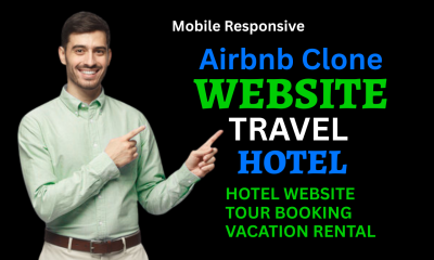 I will build hotel website, tour vacation rental, hotel booking website, Airbnb website