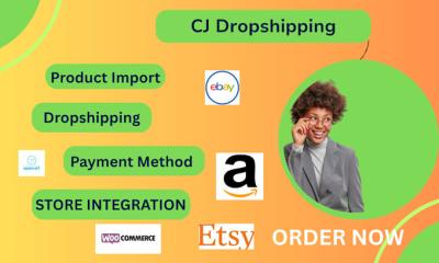 I Will Upload CJ Dropshipping Products to Shopify, eBay, WooCommerce, Etsy & Optimize Shopify SEO