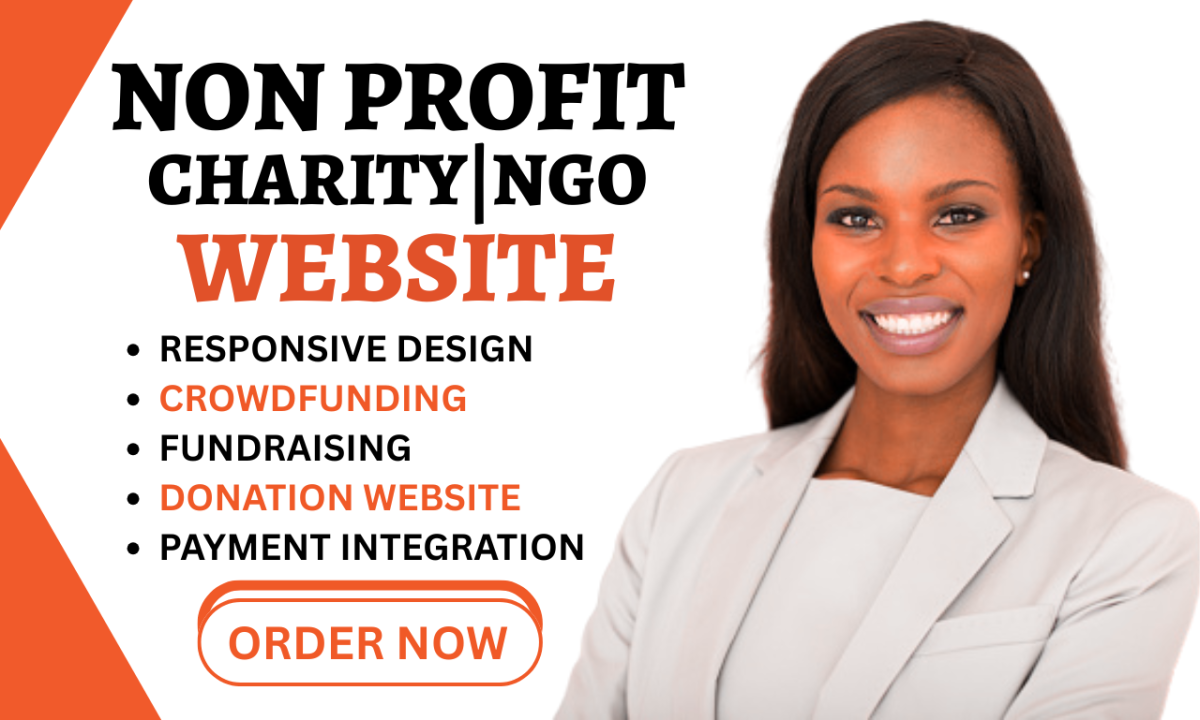 I Will Non Profit Website for Charity Donation Fundraising Crowdfunding NGO Website