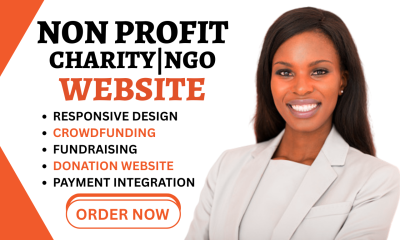 I Will Non Profit Website for Charity Donation Fundraising Crowdfunding NGO Website