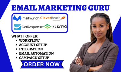 I will mailmunch cleverreach moosend sendgrip getresponse integration klaviyo workflow