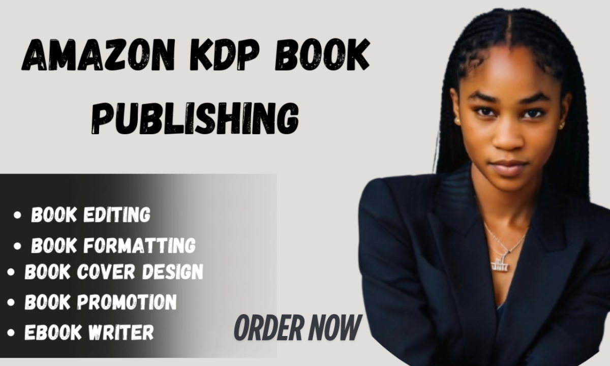 I will do Amazon KDP Book Publishing, KDP Book Promotion, Amazon KDP Book Format