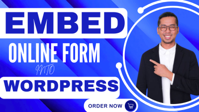 I will embed any online form into your WordPress website seamlessly