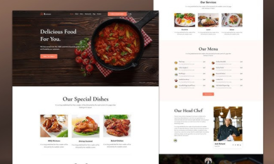 I will design a responsive WordPress restaurant website with online food ordering and food blog