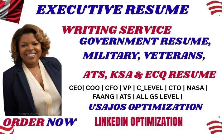 I will write a professional executive resume, cover letter, and LinkedIn profile