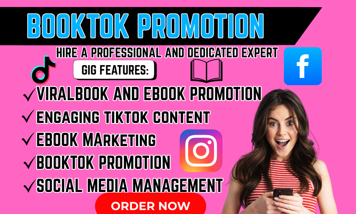 I will do BookTok Promotion, Ebook Promotion, Influencer Video, TikTok Book Advertising