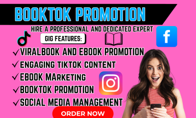 I will do BookTok Promotion, Ebook Promotion, Influencer Video, TikTok Book Advertising
