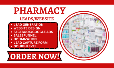 I will generate medical pharmacy leads, medical equipment leads, and assisted living leads on GHL