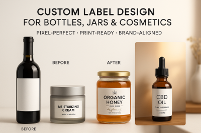 I will design pixel perfect product label design for your product
