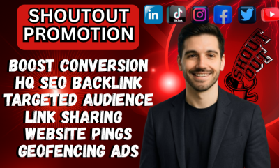 I Will Shoutout, Promote, and Share Your Website Link to 200M on Twitter, X, LinkedIn, IG, FB, YT, TikTok