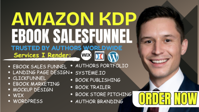 Design WordPress, GetResponse, ClickFunnels Ebook Landing Page & Ebook Sales Funnel