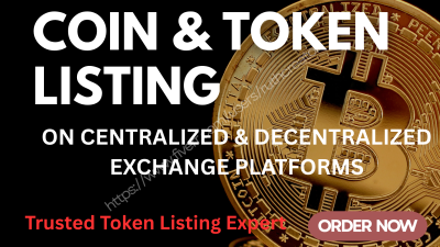 I will professionally list your crypto token or coin on CMC, CG, PancakeSwap and more