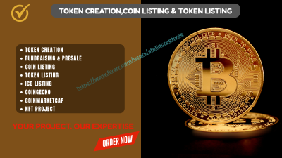 I Will Create Token on Any Blockchain and Get It Listed on CoinMarketCap, CoinGecko, Etc