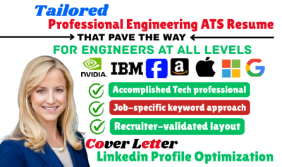 I will write ATS Tech Resume, Software Engineer, IT, ATS Tech Resume