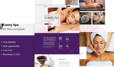 I will design a professional spa website for your brand