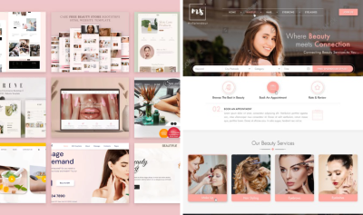 I will create a modern beauty website for your brand