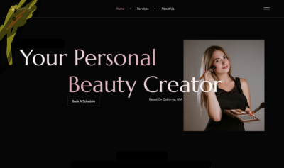 I will design a makeup artist website to showcase your portfolio