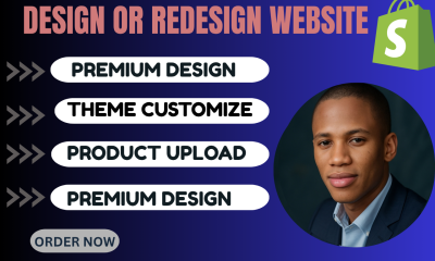 I will design or redesign your Shopify store, dropshipping store, or Shopify website