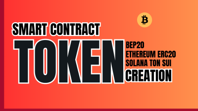 I will create custom Ethereum ERC20, BEP20, TON, SUI, Solana-based smart contracts & tokens