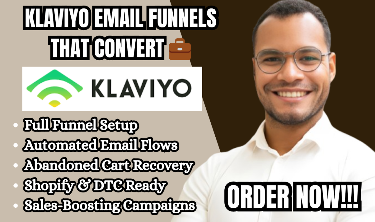 I will build your Klaviyo email funnel and automation