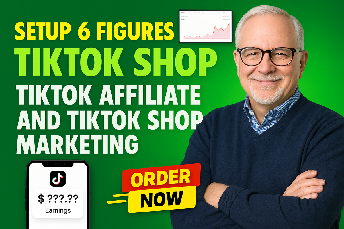 I will setup 6 figures TikTok Shop, TikTok Affiliate, and TikTok Shop Marketing