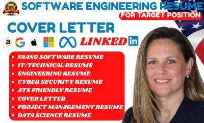 I will write software engineering resume engineer resume IT resume tech resume