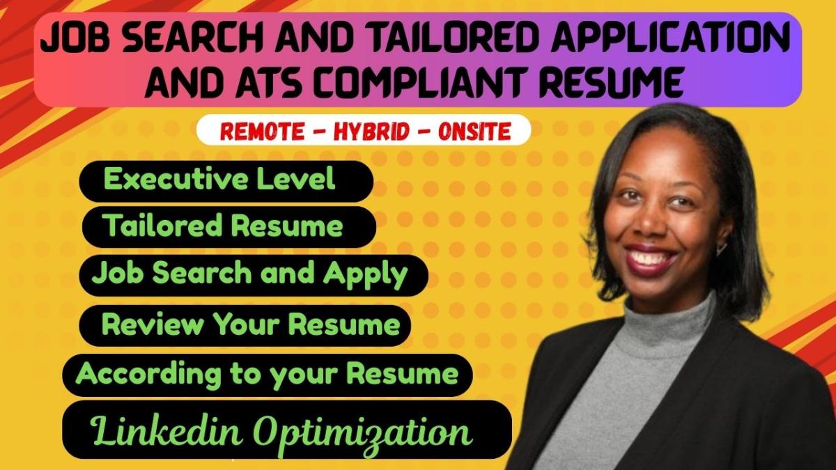 I Will Search, Apply for Jobs, Handle Job Applications, and Write Recruiter-Ready Resumes for Remote Jobs