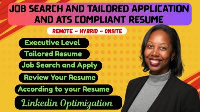 I Will Search, Apply for Jobs, Handle Job Applications, and Write Recruiter-Ready Resumes for Remote Jobs