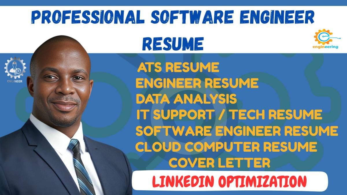 I will write tech resumes for software, IT, data analysis, and engineering tech resumes