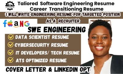 I will nail a job-winning Software Engineering ATS Resume Writing, IT Tech Resume, CV