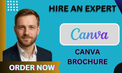 Do Editable Canva Brochure, Canva Flyer, Canva Trifold Design