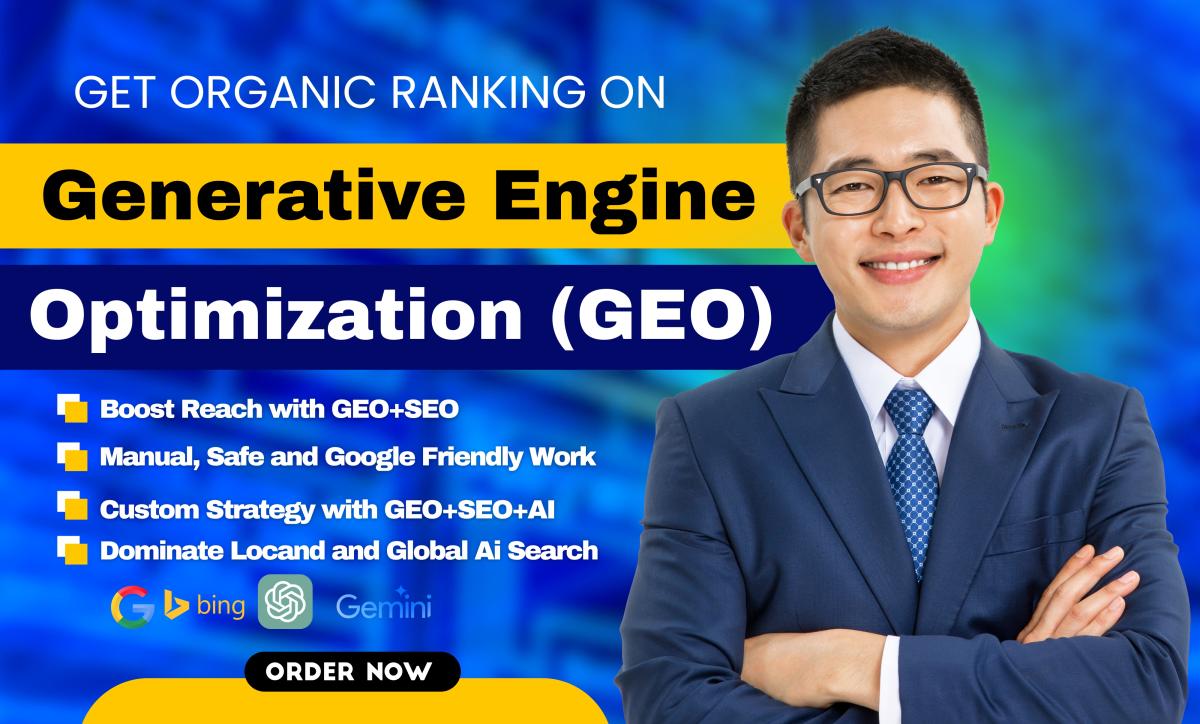 I will do generative engine optimization with geo optimization of your website