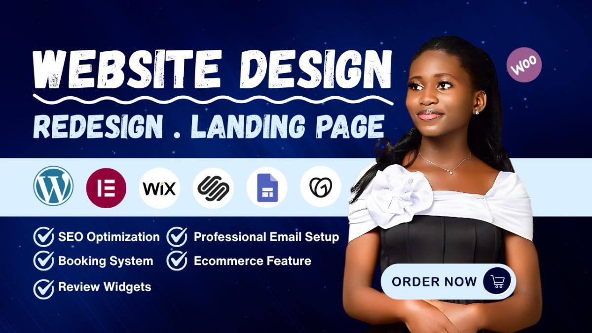 I Will Create Small Business Website with Dokan, WordPress, SEO, Wix, Single Page, WooCommerce
