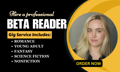 I Will Alpha Beta Read, Critique Sci-Fi, Fantasy & YA Fiction Book & Developmental Editor