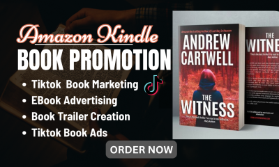 I will viral booktok video ebook promotion book trailer amazon kindle ads paperback